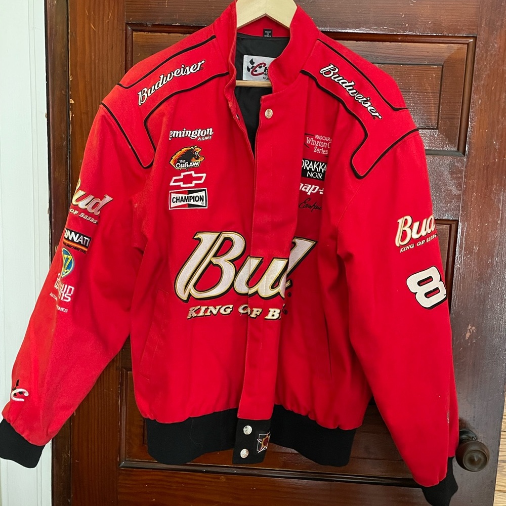 budweiser nascar jacket